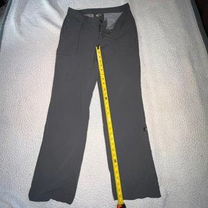 Eddie Bauer‎ Pants Womens 4 Gray Travex Nylon Stretch Zip Pocket Hiking